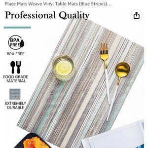 Striped Placemats, Set of 8